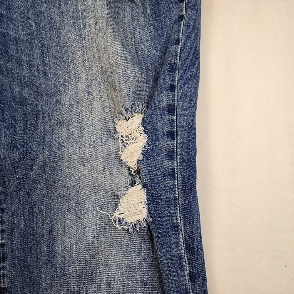 Kut from the Kloth Katy Boyfriend Jeans Womens 22W Blue Distressed KP799GC4R - Picture 7 of 14